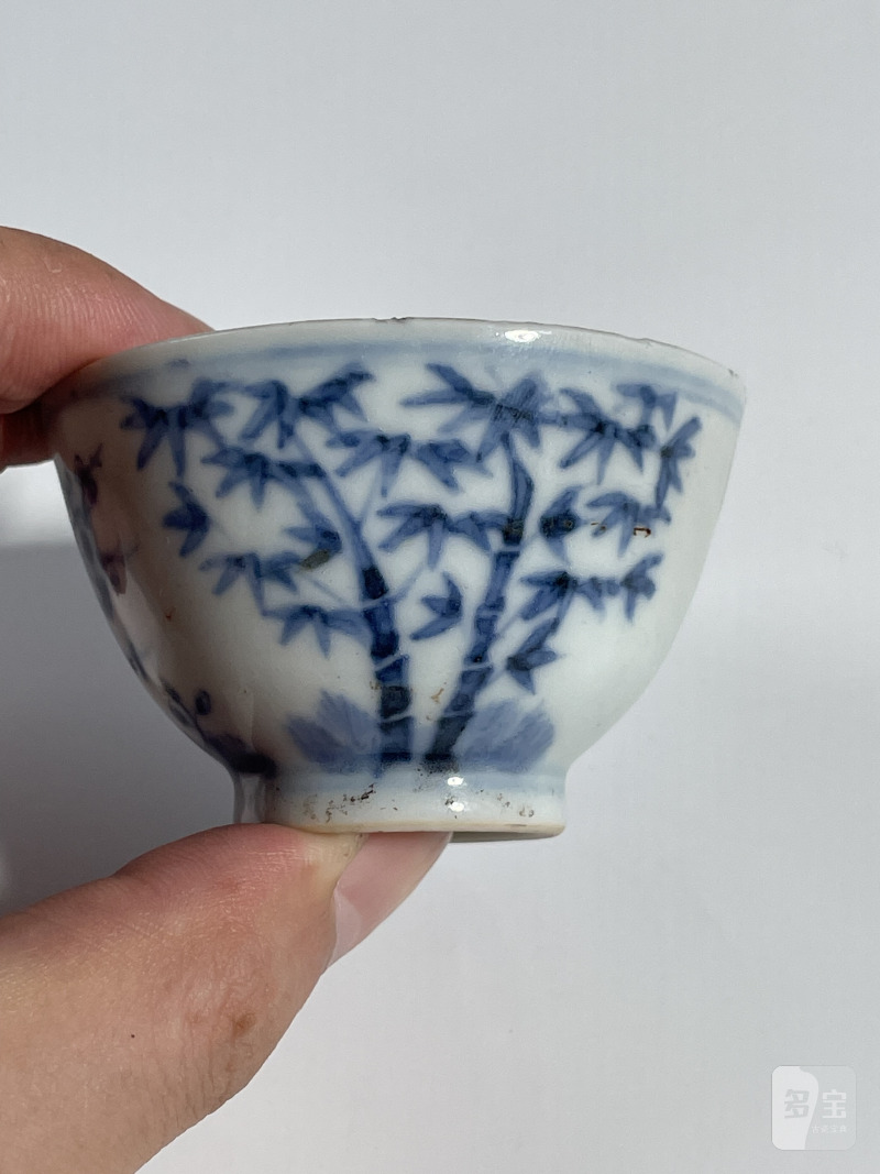 清 青花小杯一组3只 - 图31